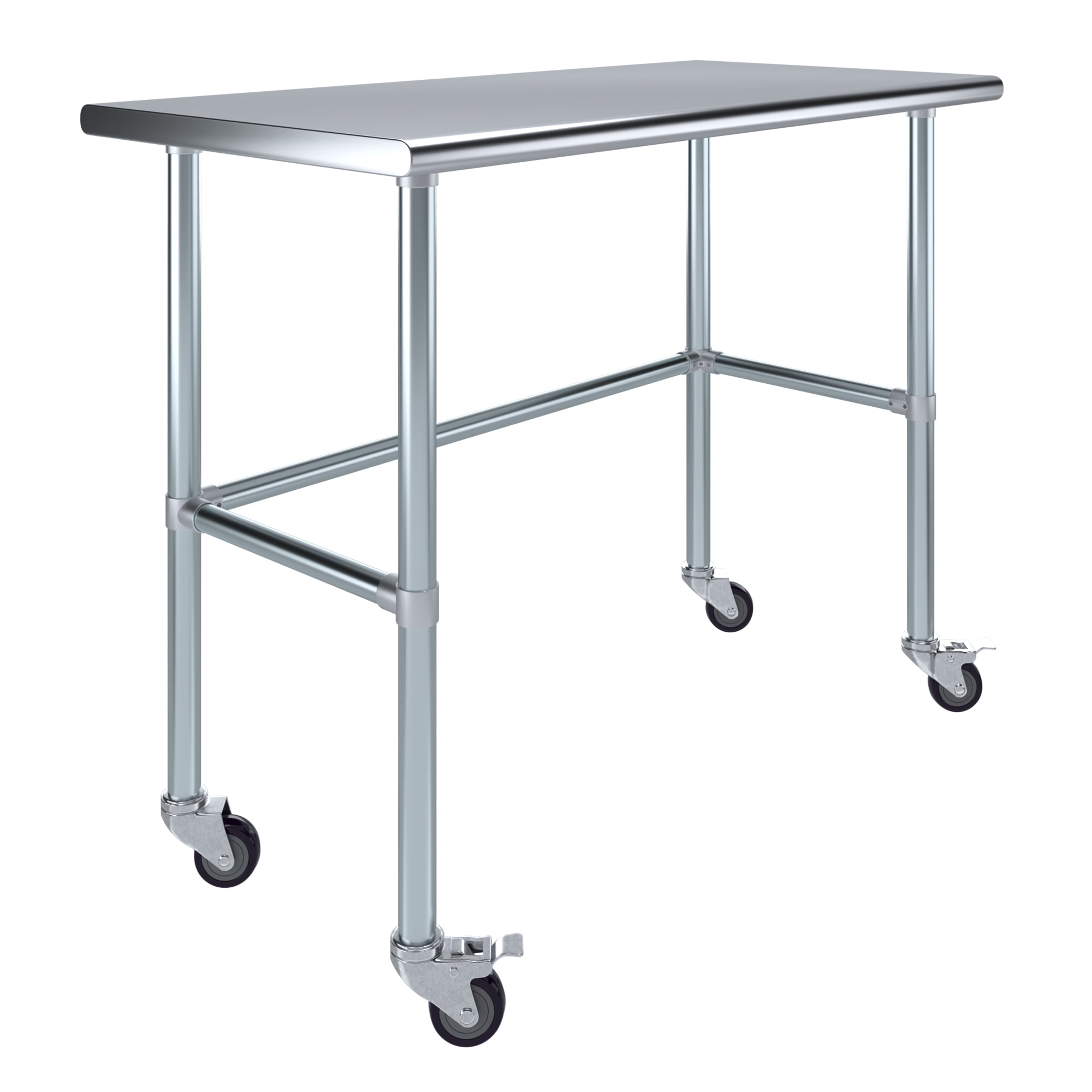 Stainless Steel Table For Prep & Work 24 X 48 Inches With Caster