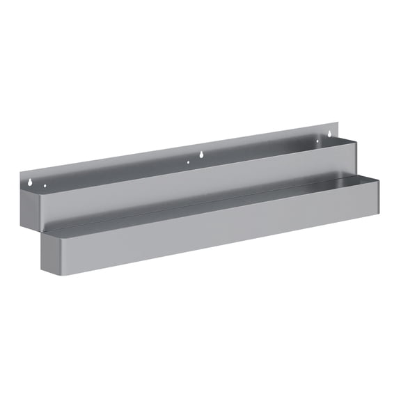 AmGood 48 in. Double Tier Stainless Steel Speed Rail Rack for Commercial Bars, NSF