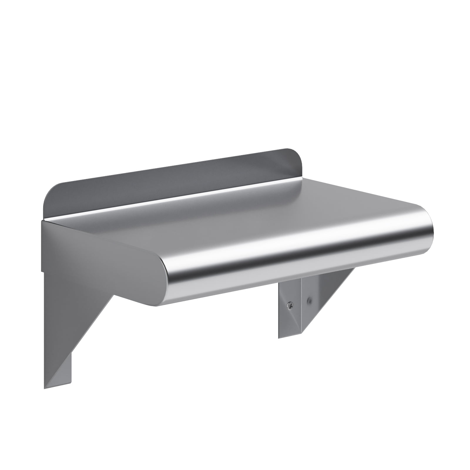 AmGood 6 in. x 16 in. Stainless Steel Wall Shelf | NSF Certified | Appliance & Equipment Metal Shelving | Kitchen, Restaurant, Garage, Laundry, Utility Room