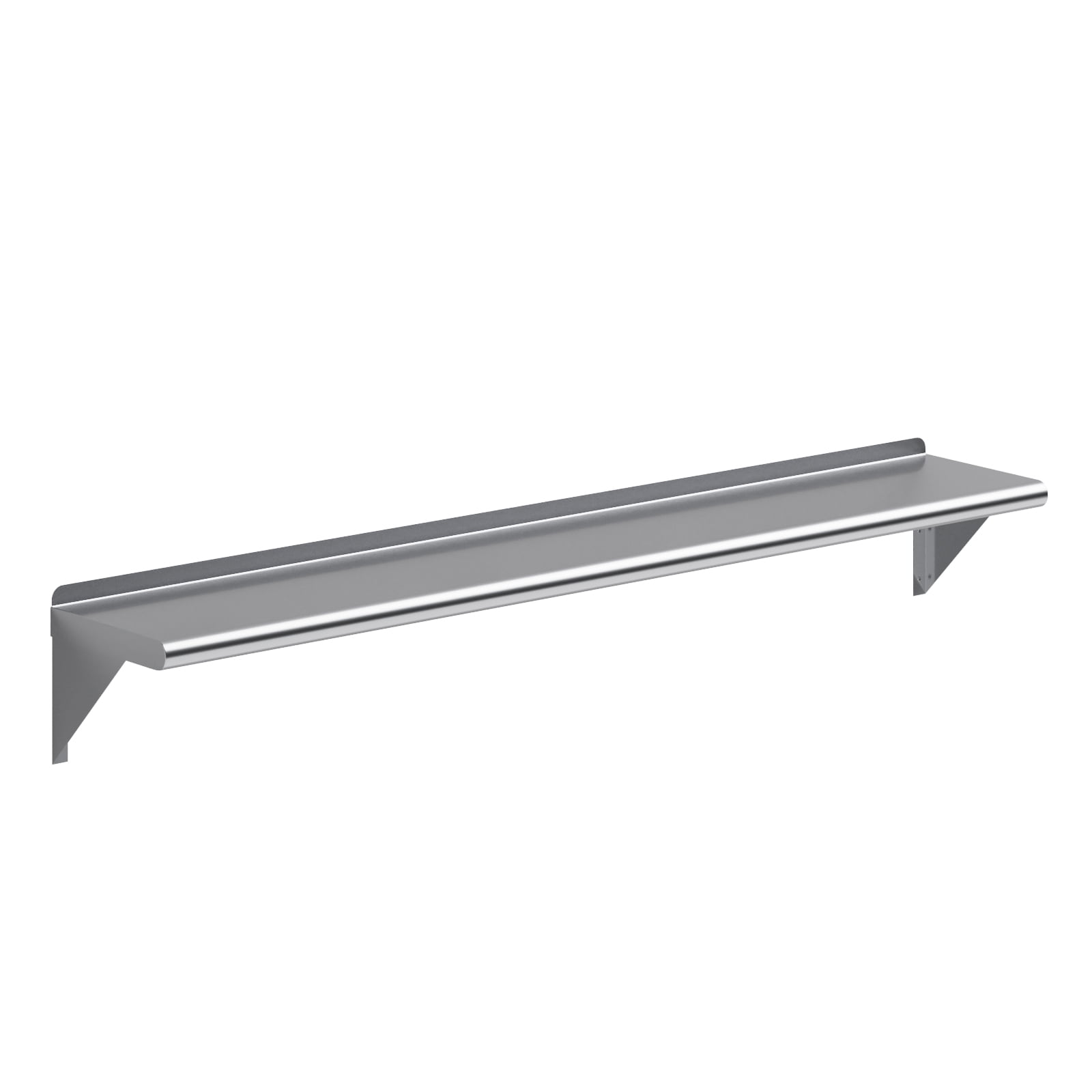 60" Stainless Steel Wall Shelf with Brackets