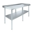 thumbnail image 1 of AmGood 72" Long x 30" Deep Commercial Work Table with Backsplash and Sidesplashes | Stainless Steel Prep Table for Kitchen, Restaurant, Garage, Laundry | NSF, 1 of 5