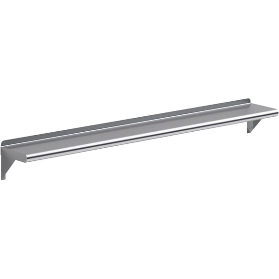 AmGood 8" X 60" Stainless Steel Wall Shelf | Metal Shelving | Garage, Laundry, Storage, Utility Room | Restaurant,  Kitchen | NSF