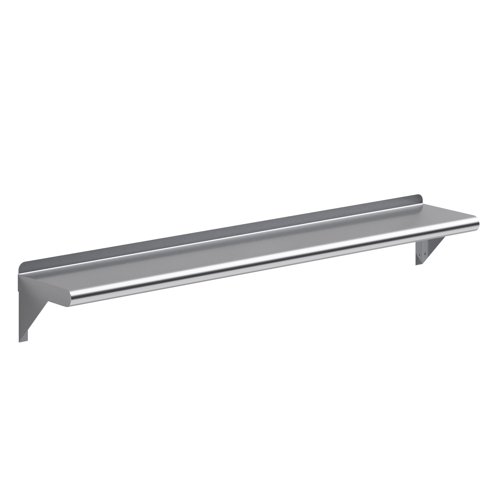 AmGood 8 in. x 48 in. Stainless Steel Wall Shelf | NSF Certified | Appliance & Equipment Metal Shelving | Kitchen, Restaurant, Garage, Laundry, Utility Room