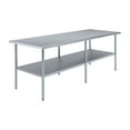 thumbnail image 1 of AmGood 36 in. x 96 in. Stainless Steel Table | Metal Utility Kitchen Prep Work Table | NSF, 1 of 8
