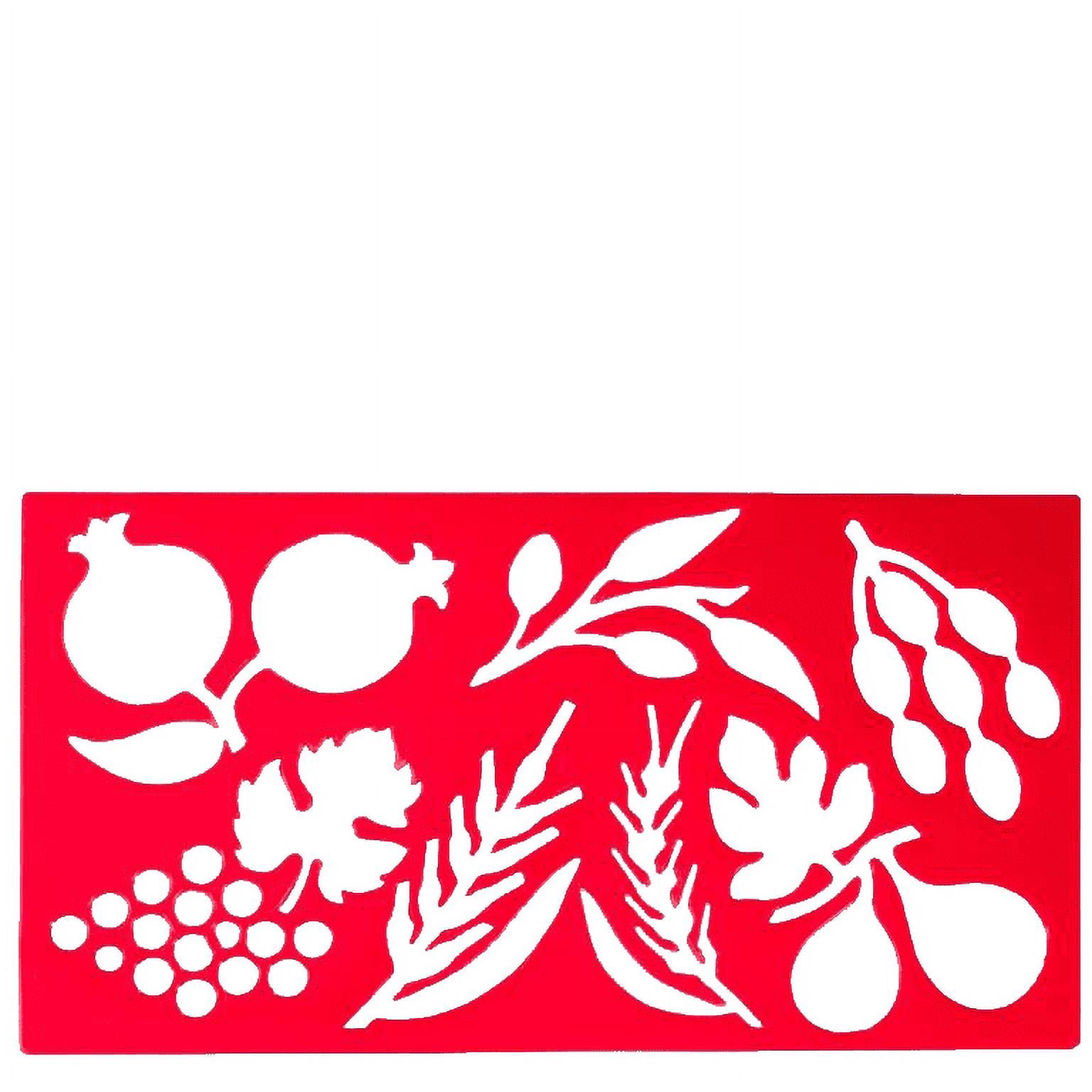AmJudaica Gifts 7 Spices Alphabet Stencil Small Red 4 5 X 8 amjudaica-gifts-7-spices-alphabet-stencil-small-red-4-5-x-8