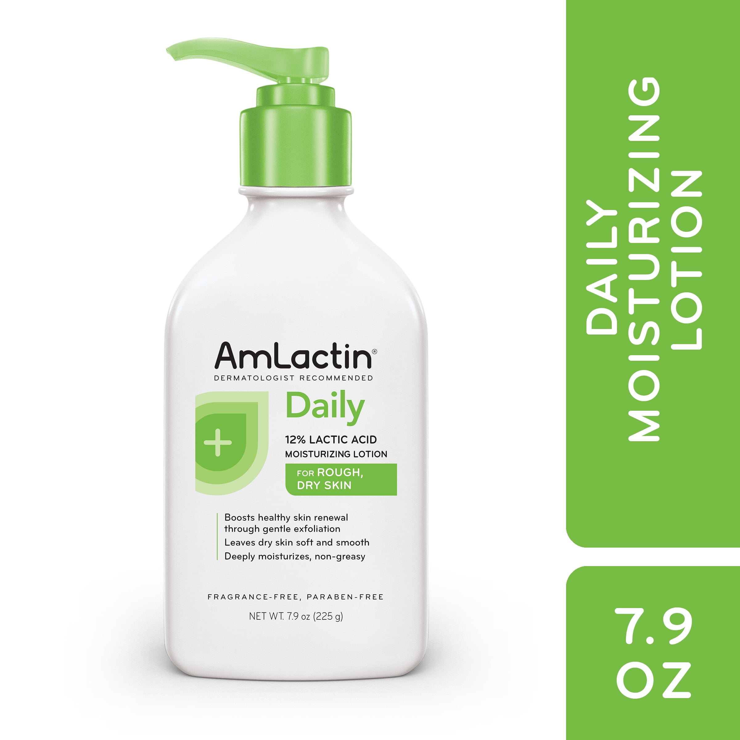 AmLactin Daily Moisturizing Body Lotion, 7.9 Ounce (Pack of 1) Bottle, Paraben Free