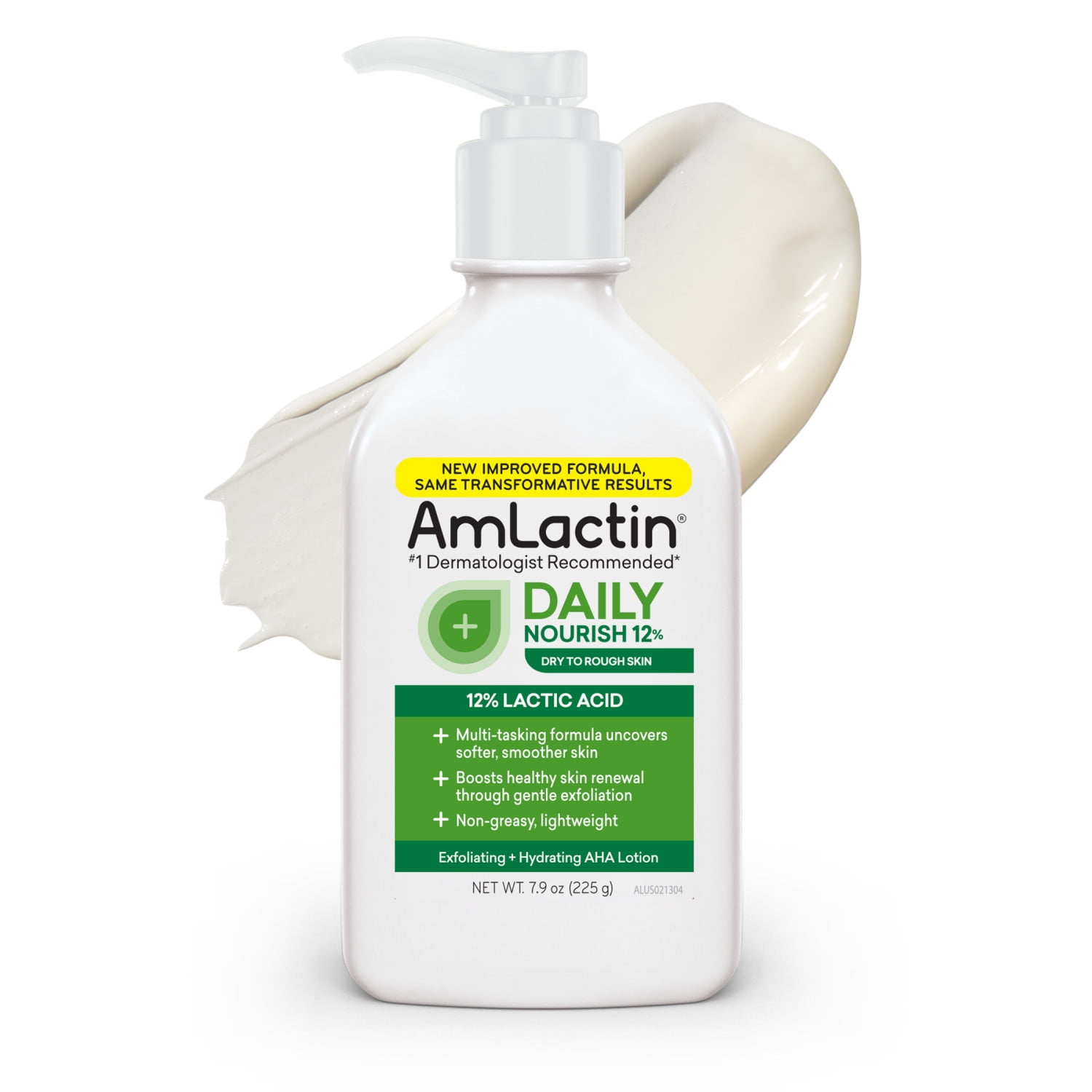 AmLactin Daily Nourish Body Lotion, 12% Lactic Acid for Dry Skin, Exfoliating, 7.9 oz