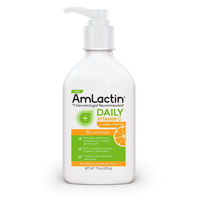 AmLactin Daily Vitamin C Lotion 7.9 oz Body Lotion with 7 Lactic