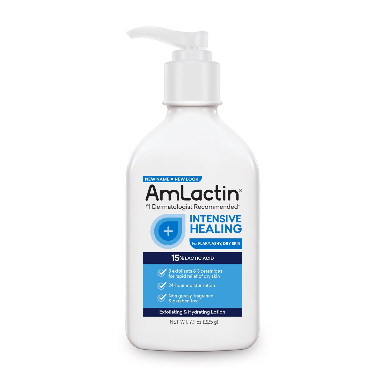 AmLactin Intensive Healing Body Lotion, Dry Skin Relief, Exfoliating, 7