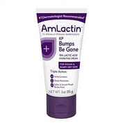 AmLactin KP Bumps Be Gone Hydrating Cream, Moisturizing Cream For Rough and Bumpy Dry Skin, 3 Oz Tube