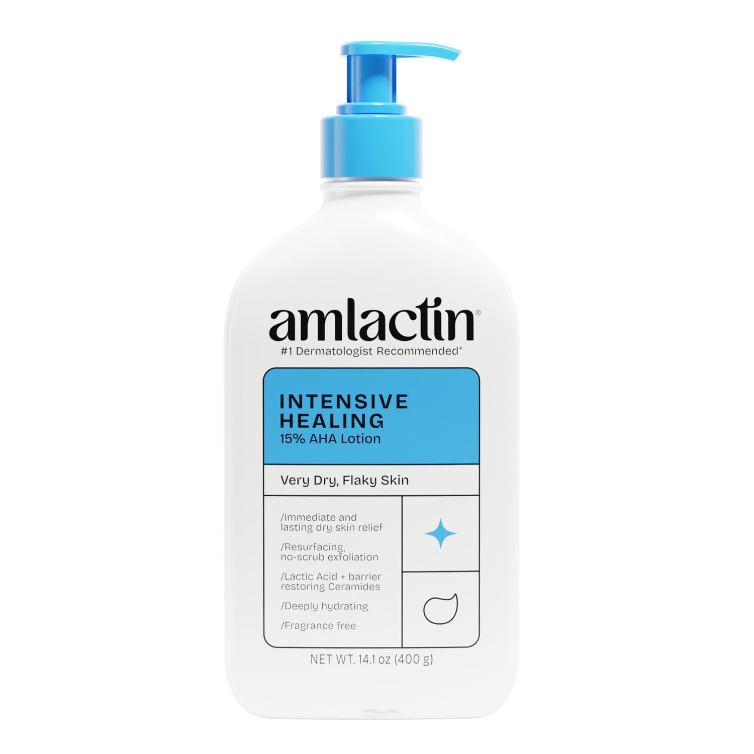 Amlactin Intensive Healing Body Lotion For Dry Skin, 14.1 Oz
