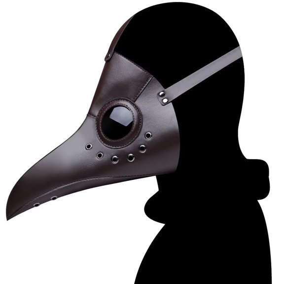 AmMary 1Pcs Pestilence Doctor Long Nose Beak Mask Holiday Party Adult Prom Dress Up Performance Props