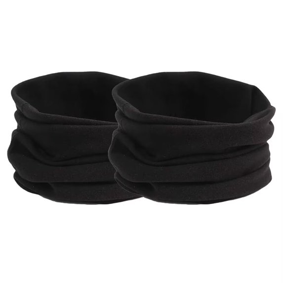 AmMary 2 Pack Winter Scarf Padded Thickened Warm Wind and Cold Protection Neck Cover Solid Colour Men and Women Models Scarf