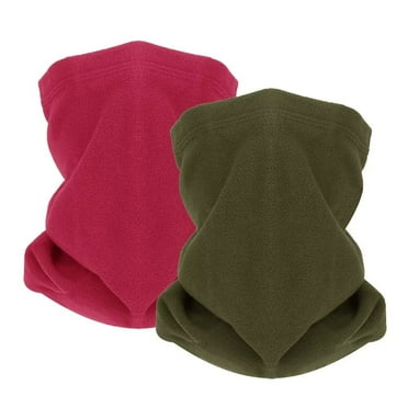 AmMary 2 Pack Winter Scarf Riding Neck Warm Windproof Men and Women Thickened Fleece Outdoor Ski Hat Mask