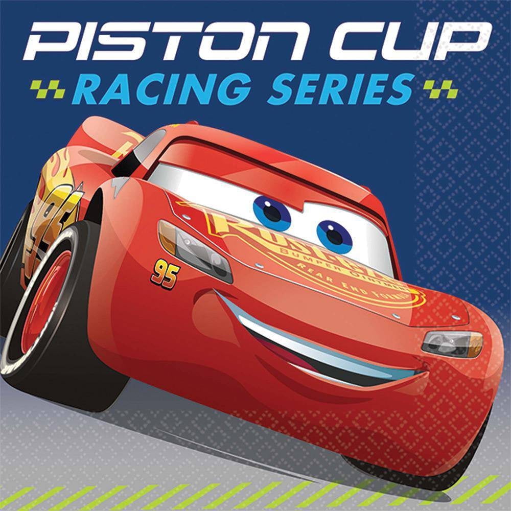 AmScan Disney Cars 3 Beverage Napkins Decoration, One Size
