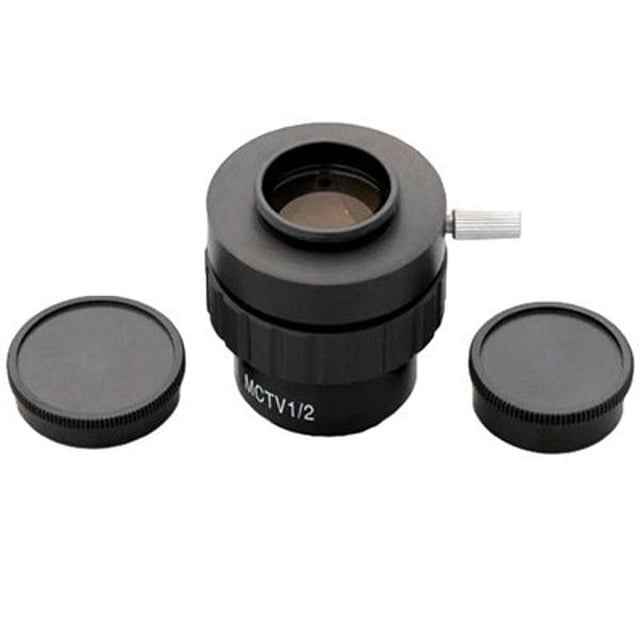 Video Camera Adapter Sizes AmScope 0.5X C-mount Lens Adapter for Microscope Video Cameras New ...