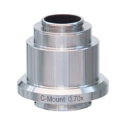 AmScope 0.7X Stainless Steel C-mount Camera Adapter for Leica Microscopes New