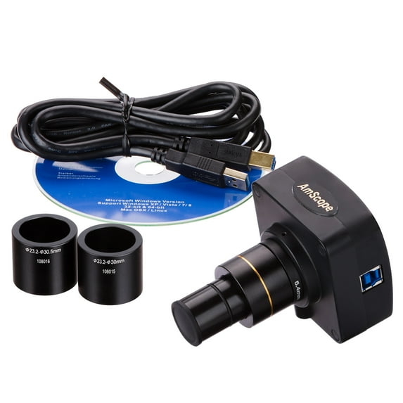 AmScope 10MP USB3.0 Real-Time Live Video Microscope USB Digital Camera 10 MP