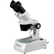 AmScope 10X-30X Binocular Stereo Microscope with 2 Halogen Lights