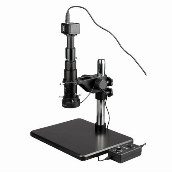AmScope 11X-80X Industrial Single Zoom Inspection Microscope + 5MP USB Digital Camera New