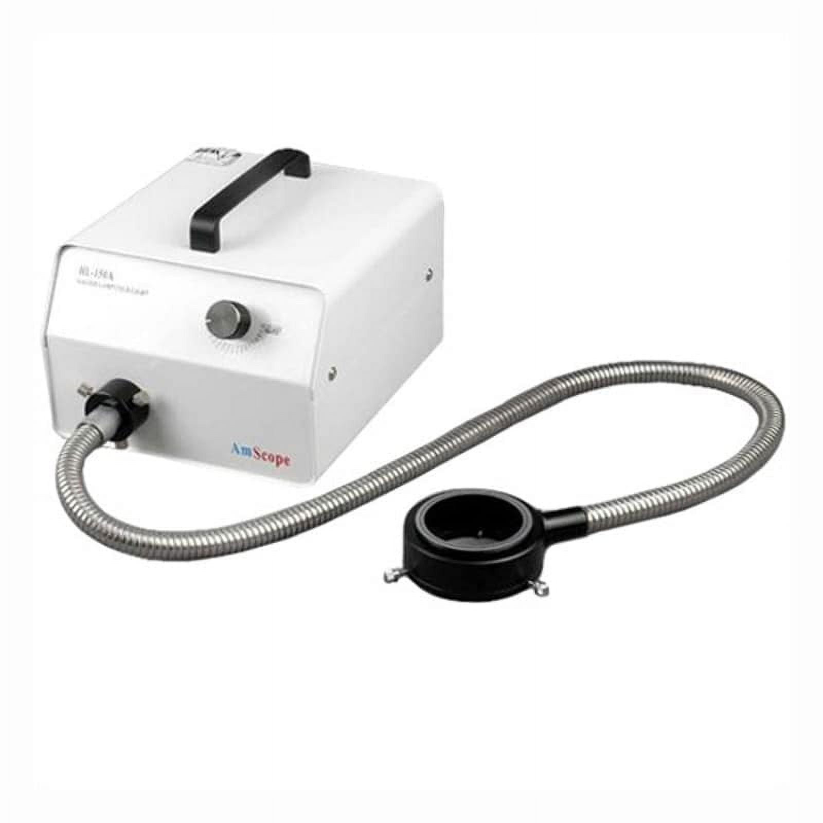 AmScope 150W Fiber Optic Microscope Ring Illuminator