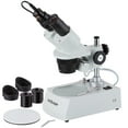 thumbnail image 1 of AmScope 20X-40X-80X Stereo Two Light Microscope with USB Camera New, 1 of 4