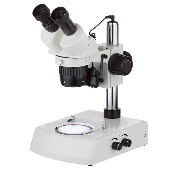 AmScope 20X-40X Super Widefield Top & Bottom LED Lights Pillar Stand Stereo Microscope New