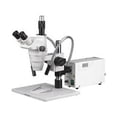 thumbnail image 1 of AmScope 2X-225X Ultimate Circuit Trinocular Zoom Stereo Microscope w Extra Large Stand New, 1 of 4