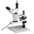thumbnail image 1 of AmScope 2X-45X Ultimate Widefield Zoom Stereo Microscope with 80-LED Ring Light New, 1 of 4