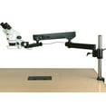 thumbnail image 1 of AmScope 3.5X-180X Binocular Articulating Arm Pillar Clamp 144-LED Zoom Stereo Microscope New, 1 of 4