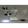 thumbnail image 1 of AmScope 3.5X-180X Trinocular Stereo Microscope with 4-Zone 144-LED Ring Light New, 1 of 7