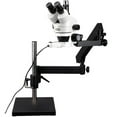 thumbnail image 1 of AmScope 3.5X-45X Articulating Trinocular Zoom Microscope with Ring Light New, 1 of 4
