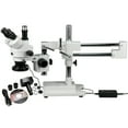 thumbnail image 1 of AmScope 3.5X-90X Circuit Zoom Stereo Microscope + 144 LED Light + 5MP Digital Camera New, 1 of 4