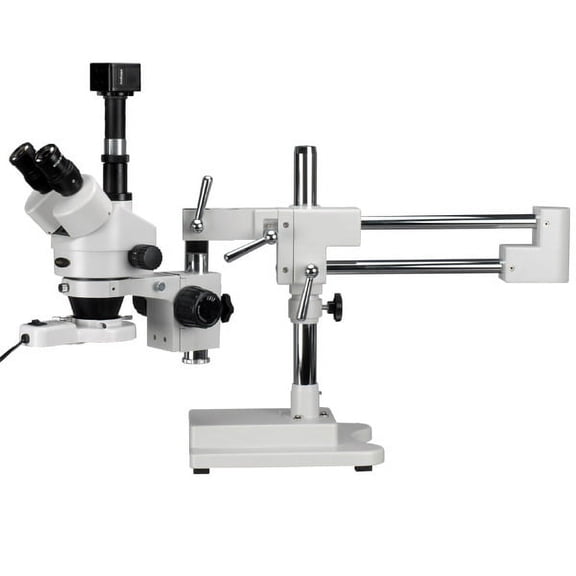 AmScope 3.5X-90X Inspection Zoom Stereo Microscope with 10MP USB Camera New