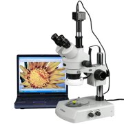 AmScope 3.5X-90X LED Trinocular Zoom Stereo Microscope + 5MP Digital Camera New