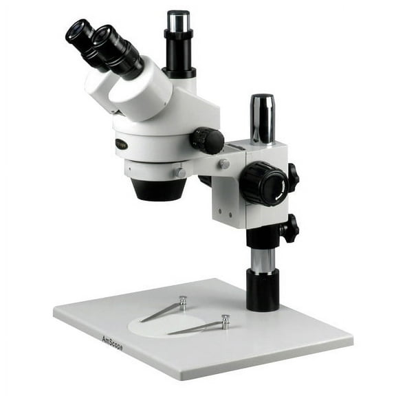 AmScope 3.5X-90X Trinocular Inspection Microscope with Super Large Stand New