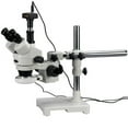 thumbnail image 1 of AmScope 3.5X-90X Trinocular LED Boom Stand Stereo Microscope + 5MP Camera New, 1 of 4