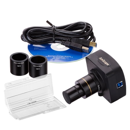AmScope 3MP USB3.0 Microscope Digital Camera + Calibration Kit New