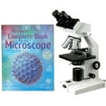 thumbnail image 1 of AmScope 40X-1000X Binocular Biological Compound Microscope + Microscope Book New, 1 of 4