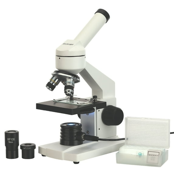 AmScope 40X-1000X Biological Science Student Compound Microscope