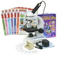 thumbnail image 1 of AmScope 40X-1000X Student Microscope Kit w Glass Lens & Metal Frame + Camera, Slides, World of Microscope Book and Experiment Cards, 1 of 7