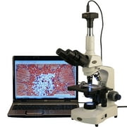 AmScope 40X-2000X 3W LED Siedentopf Trinocular Compound Microscope + 1.3MP USB Camera New