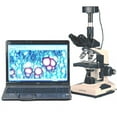 thumbnail image 1 of AmScope 40X-2000X Biological Compound Microscope + 10MP Camera Win & Mac New, 1 of 4