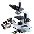 thumbnail image 1 of AmScope 40X-2000X Laboratory Clinic Veterinary Trinocular Microscope + 1.3MP Digital Camera New, 1 of 4