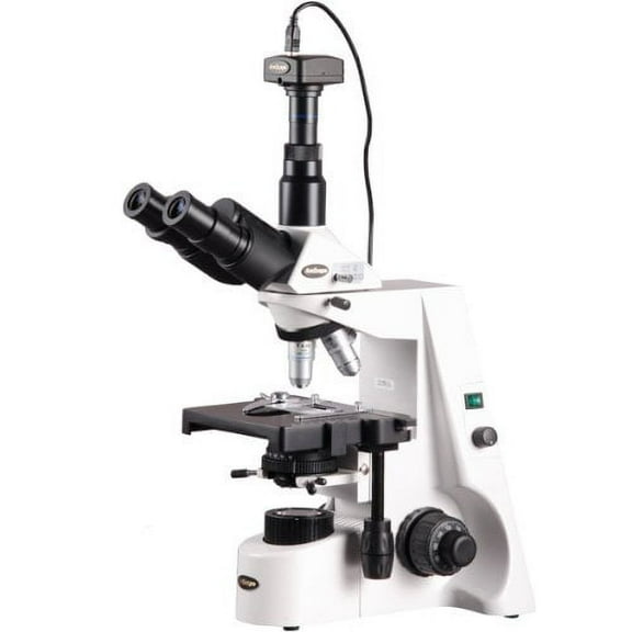 AmScope 40X-2500X Infinity Kohler Biological Compound Microscope + 8MP Camera New