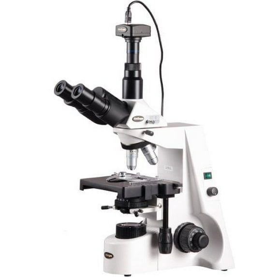 AmScope 40X-2500X Infinity Kohler Biological Compound Microscope + 8MP Camera New