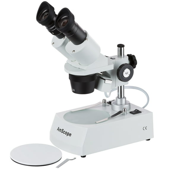 AmScope 40X-80X Student Binocular Stereo Microscope with Dual Lights