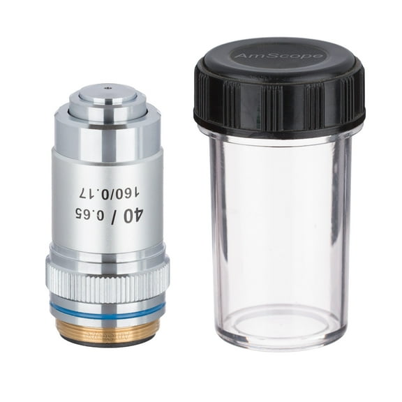 AmScope 40X (Spring) Achromatic Microscope Objective New