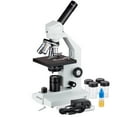 thumbnail image 1 of AmScope 40x-1000x Cordless LED Compound Biological Microscope New, 1 of 4