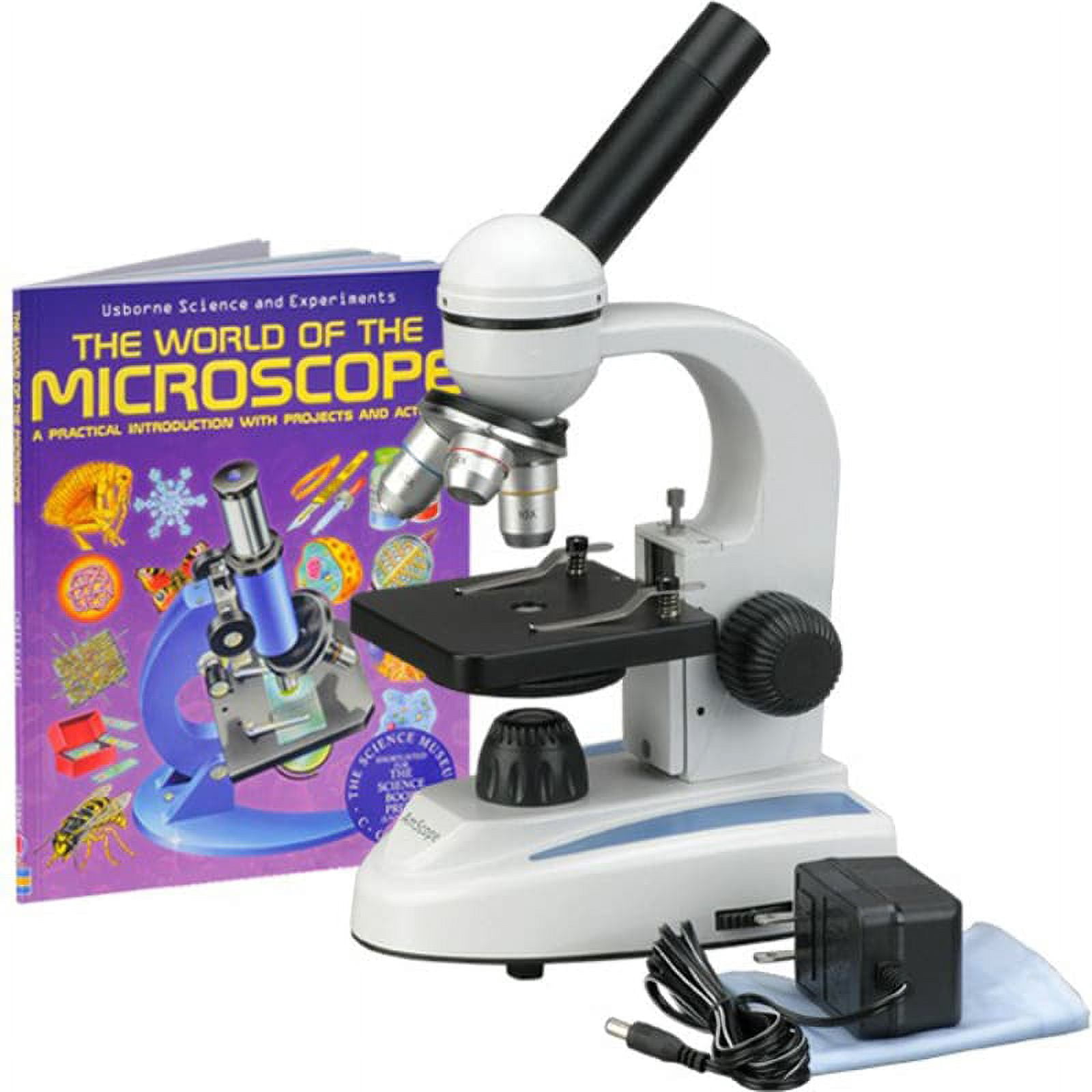 AmScope 40x-1000x Student Compound Microscope with Book - Walmart.com